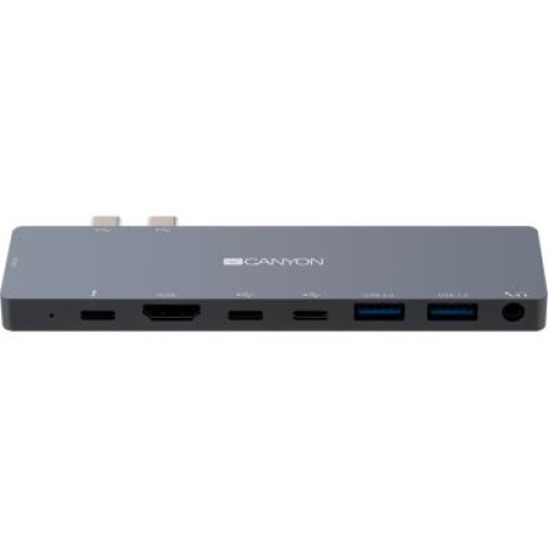 Порт-репликатор Canyon Docking Station with 8 ports, 1*Type C PD100W+2*Type C (CNS-TDS08DG)