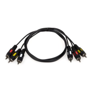 Кабель мультимедийный 3RCA to 3RCA 0.8m Atcom (10808)
