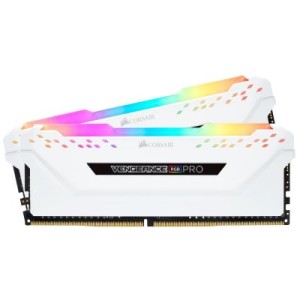 Модуль памяти для компьютера DDR4 16GB (2x8GB) 3200 MHz Vengeance RGB Pro White Corsair (CMW16GX4M2C3200C16W)