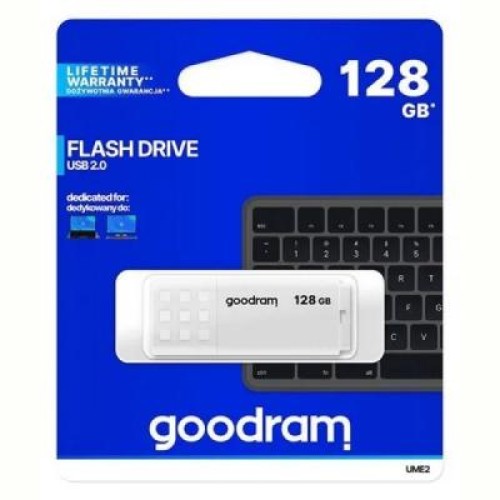 USB флеш накопитель Goodram 128GB UME2 White USB 2.0 (UME2-1280W0R11)