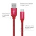 Дата кабель USB 2.0 AM to Type-C 2.0m red ColorWay (CW-CBUC008-RD)