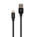 Дата кабель USB 2.0 AM to Lightning 2.0m black ColorWay (CW-CBUL007-BK)