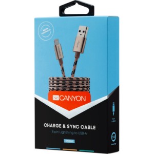 Дата кабель USB 2.0 AM to Lightning 1.0m Gold Canyon (CNE-CFI3GO)