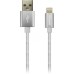 Дата кабель USB 2.0 AM to Lightning 1.0m Pearl White Canyon (CNE-CFI3PW)