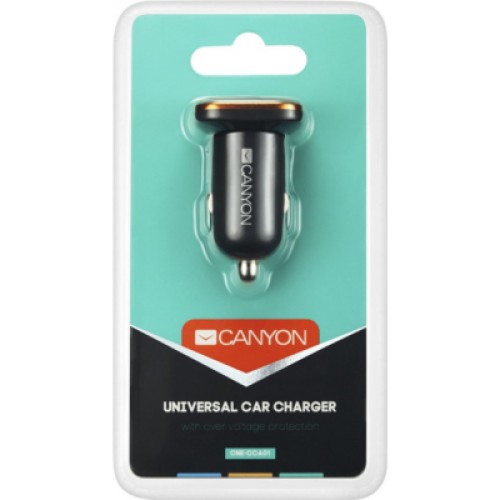 Зарядное устройство Canyon Universal 1xUSB car adapter (CNE-CCA01B)