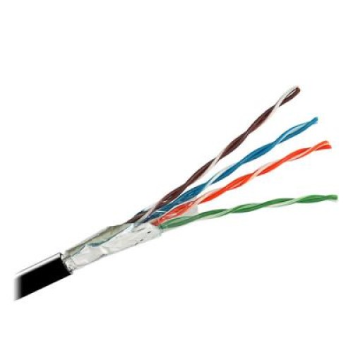 Кабель сетевой Kingda UTP 305м, cat 5e, CU, 4 pairs, 24AWG, PE, outside, black (KDUT8013)