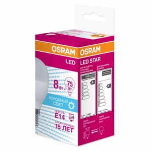 Лампочка Osram LED STAR P45 (4058075210837)