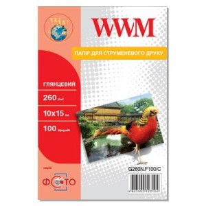 Фотобумага WWM 10x15 (G260N.F100/C)