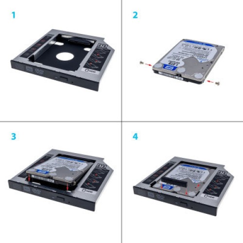 Фрейм-переходник Grand-X HDD 2,5'' SATA2/SATA3 (HDC-25С)