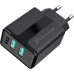 Зарядное устройство Grand-X CH-15T 5V 2.1A 2USB Black + cable USB -> Type-C (CH-15T)