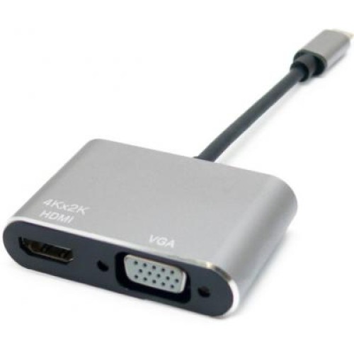 Переходник Type-C to HDMI / VGA Extradigital (KBV1743)