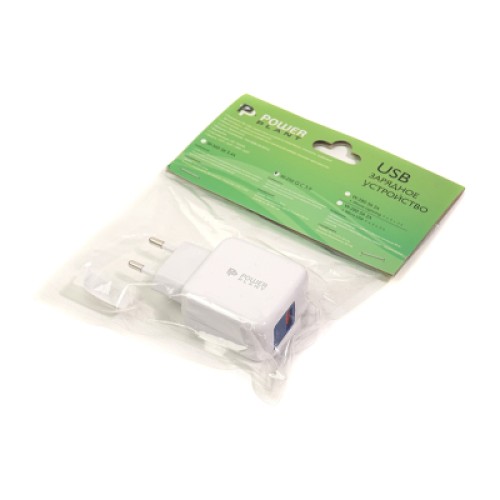 Зарядное устройство PowerPlant W-250 USB QC 3.0: 220V, 3A (SC230013)