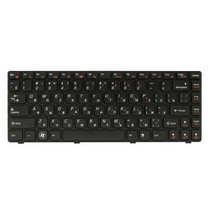 Клавіатура ноутбука PowerPlant Lenovo IdeaPad G470 черный, черный фрейм (KB311897)