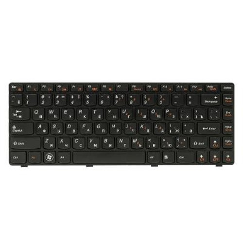 Клавиатура ноутбука PowerPlant Lenovo IdeaPad G470 черный, черный фрейм (KB311897)