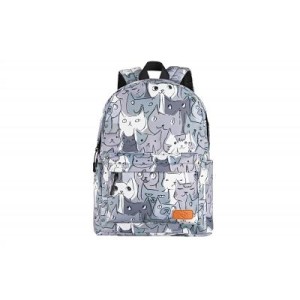 Рюкзак для ноутбука 2E 13" TeensPack Cats, grey (2E-BPT6114GC)
