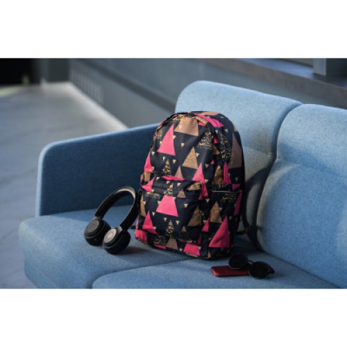 Рюкзак для ноутбука 2E 13" TeensPack Triangles, black (2E-BPT6114BK)