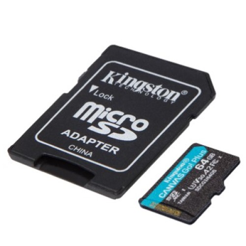 Карта памяти Kingston 64GB microSDXC class 10 UHS-I U3 A2 Canvas Go Plus (SDCG3/64GB)