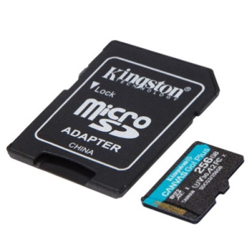 Карта памяти Kingston 256GB microSDXC class 10 UHS-I U3 A2 Canvas Go Plus (SDCG3/256GB)
