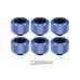 Фитинг для СЖО ThermalTake Pacific C-Pro G1/4 PETG 16mm OD Fitting Kit - Blue (CL-W210-CU00BU-B)