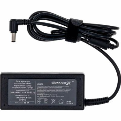 Блок питания к ноутбуку Grand-X Asus (19V 3.42A 65W) 5.5x2.5mm (AS65W25C) Блок питания к ноутбуку Grand-X Asus (19V 3.42A 65W) 5.5x2.5mm (AS65W25C)