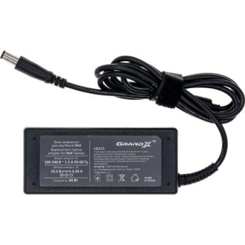 Блок питания к ноутбуку Grand-X Dell (19.5V 3.34A 65W) 4.5x3.0mm (DL65W30С) Блок питания к ноутбуку Grand-X Dell (19.5V 3.34A 65W) 4.5x3.0mm (DL65W30С)