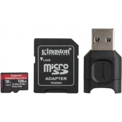Карта памяти Kingston 128GB microSDXC class 10 Canvas React+ (MLPMR2/128GB) Карта памяти Kingston 128GB microSDXC class 10 Canvas React+ (MLPMR2/128GB)