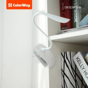 Настільна лампа ColorWay LED Flexible & Clip with built-in accumulator 500mAh (CW-DL04FCB-W)