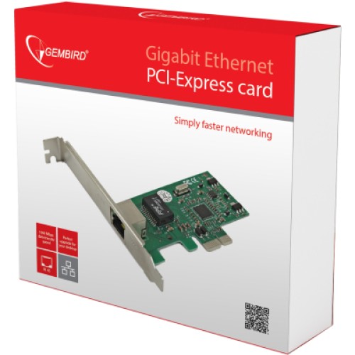 Сетевая карта 1000 Base-TX PCI-E Realtek Gembird (NIC-GX1)