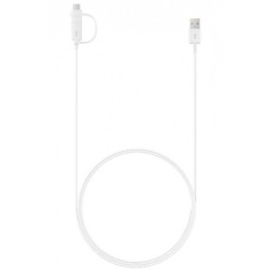 Дата кабель USB 2.0 AM to Type-C + Micro 5P 1.5m white Samsung (EP-DG930DWEGRU)