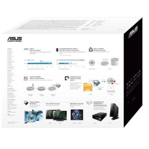 Оптический привод Blu-Ray ASUS BW-16D1H-U PRO/BLK/G/AS (90DD01L0-M69000)