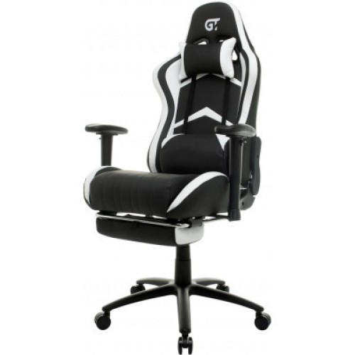 Кресло игровое GT Racer X-2534-F Black/White