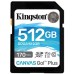 Карта памяти Kingston 512GB SDXC class 10 UHS-I U3 Canvas Go Plus (SDG3/512GB)