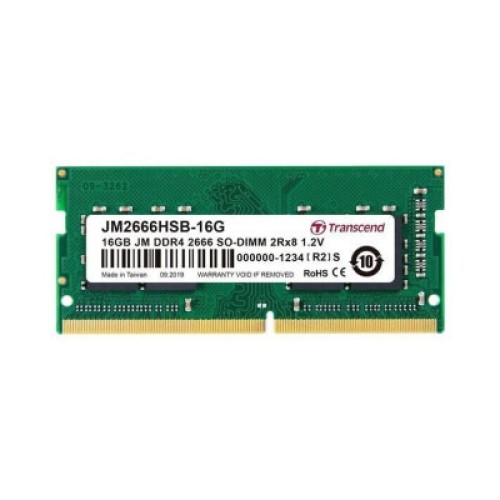 Модуль памяти для ноутбука SoDIMM DDR4 16GB 2666 MHz Transcend (JM2666HSE-16G)