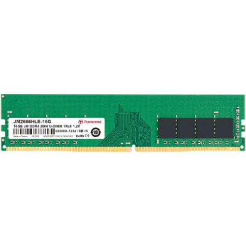 Модуль памяти для компьютера DDR4 16GB 2666 MHz Transcend (JM2666HLE-16G)