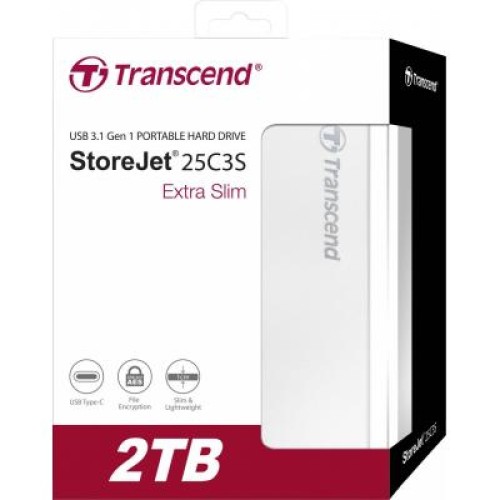 Внешний жесткий диск 2.5" 2TB Transcend (TS2TSJ25C3S)