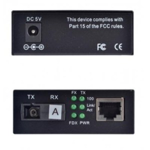 Медіаконвертер 10/100Base-TX to 100Base-FX 1310T/1550R, SM, SC/PC, 20 км Step4Net (MC-A-0,1-1SM-1310nm-20)