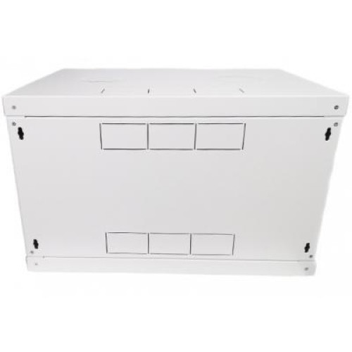 Шкаф настенный Eserver 4U 19" 600х350х284 (Ш*Г*В), сктекло, серая (ES-Е435G)