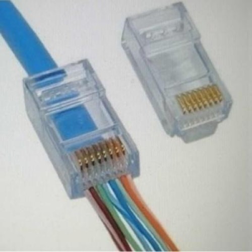 Коннектор RJ45 cat.6, сквозные отверстия, 50 шт Merlion (10583) Коннектор RJ45 cat.6, сквозные отверстия, 50 шт Merlion (10583)