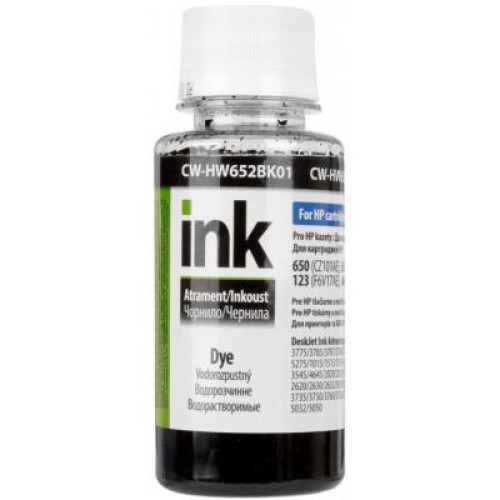 Чернила ColorWay HP 650/652/123 100мл Black (CW-HW652BK01)