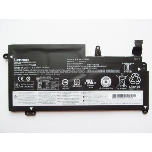 Аккумулятор для ноутбука Lenovo ThinkPad 13 (1st Gen) 01AV401, 3735mAh (42Wh), 3cell, 11.25V (A47414)