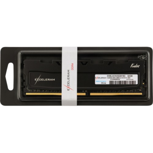 Модуль памяти для компьютера DDR4 32GB 2666 MHz Black Kudos eXceleram (EKBLACK4322619C)