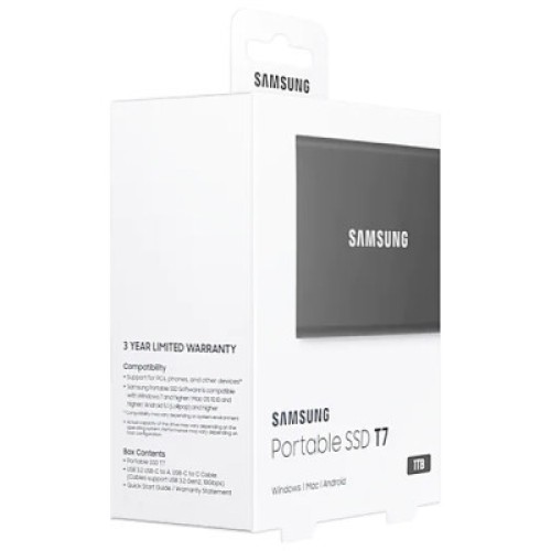 Накопитель SSD USB 3.2 1TB T7 Samsung (MU-PC1T0T/WW)