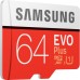Карта памяти Samsung 64GB microSDXC class 10 UHS-I U1 Evo Plus V2 (MB-MC64HA/RU) Карта памяти Samsung 64GB microSDXC class 10 UHS-I U1 Evo Plus V2 (MB-MC64HA/RU)