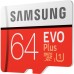 Карта памяти Samsung 64GB microSDXC class 10 UHS-I U1 Evo Plus V2 (MB-MC64HA/RU) Карта памяти Samsung 64GB microSDXC class 10 UHS-I U1 Evo Plus V2 (MB-MC64HA/RU)
