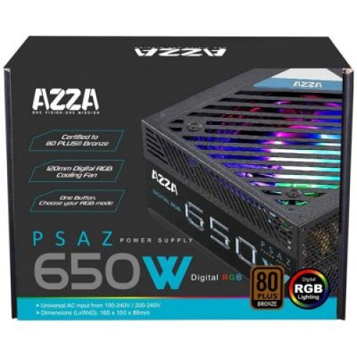 Блок питания Azza 650W (PSAZ 650W ARGB)
