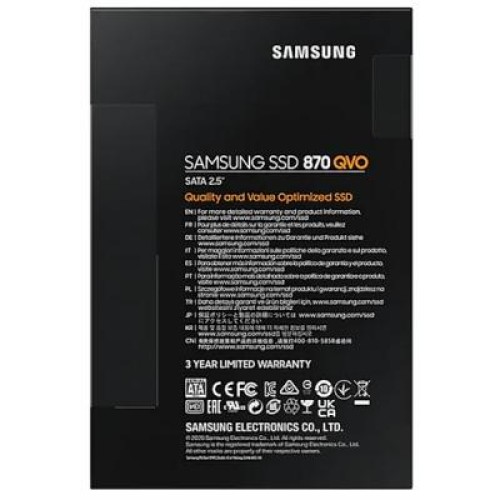 Накопитель SSD 2.5" 1TB 870 QVO Samsung (MZ-77Q1T0BW)