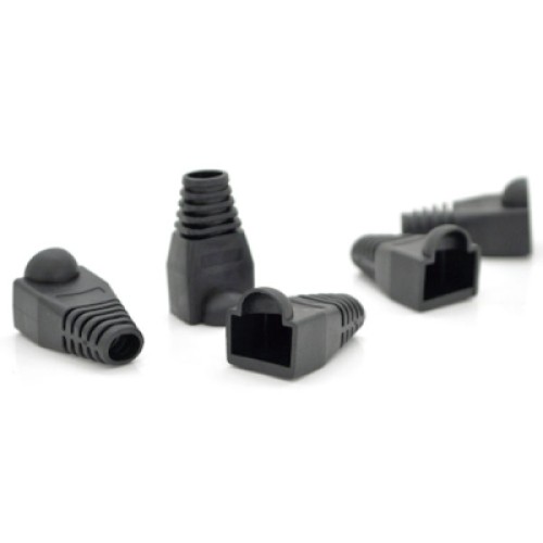 Колпачок коннектора RJ-45 Black Cat.5/Cat.6 (100 шт/уп.) Merlion (CPRJ45ML-BK-CAT5/6)