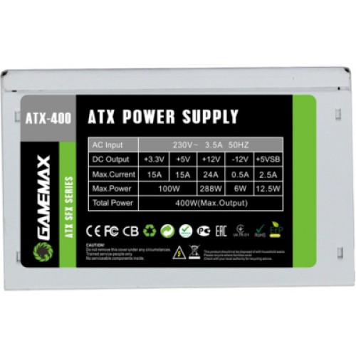 Блок питания Gamemax 400W (ATX-400W SFX)