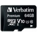 Карта памяти Verbatim 64GB microSDHC Class 10 (44084)