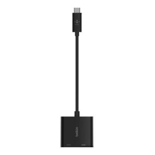 Переходник USB-C - HDMI 60W PD, black Belkin (AVC002BTBK)
